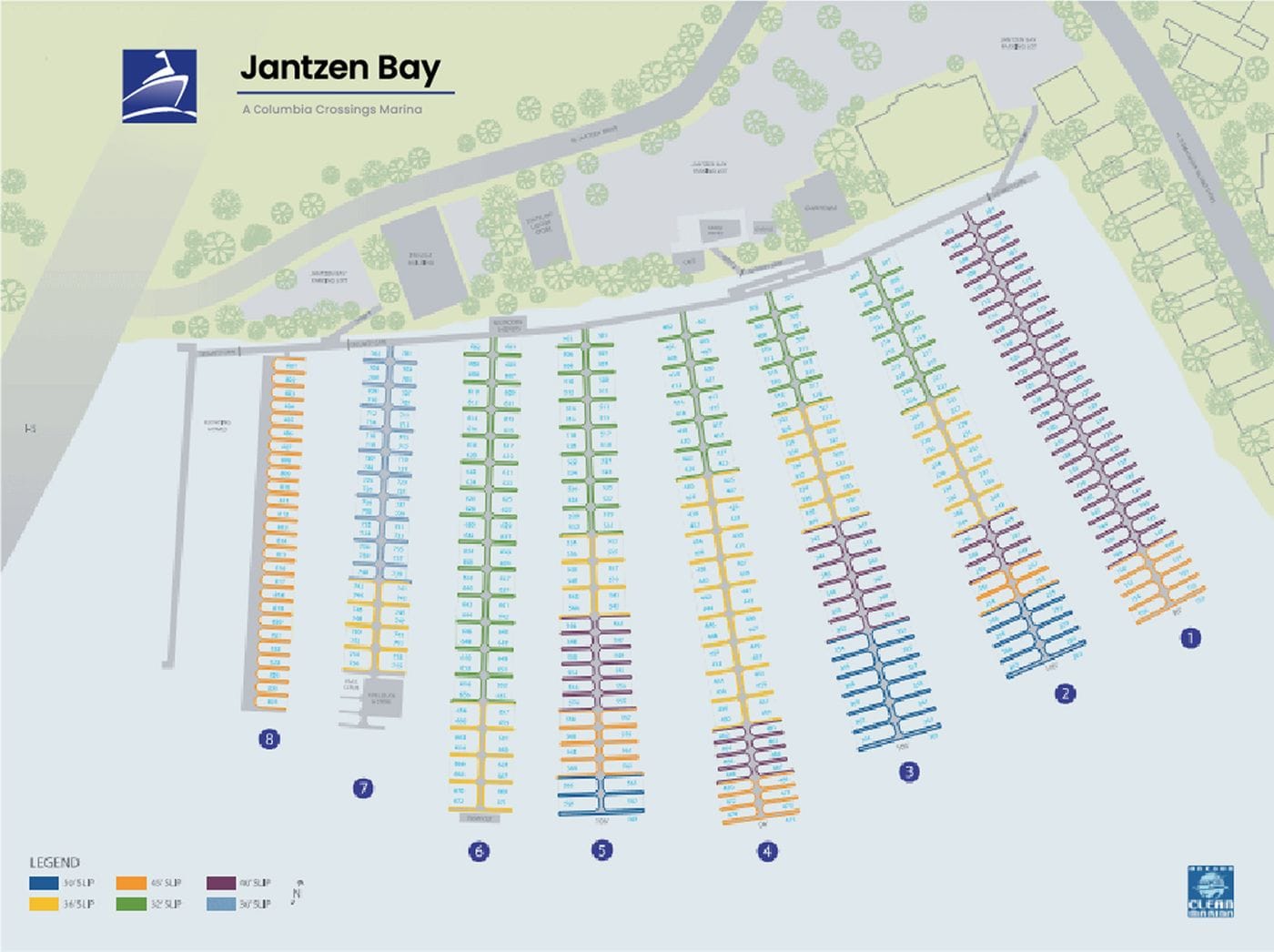 Jantzen Bay Marina Map