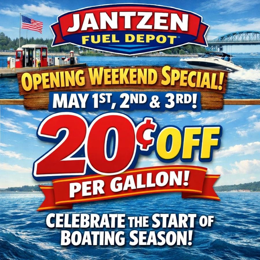 Fuel Sale At Jantzen Depot for opening weekend! May 1st, 2nd and 3rd!